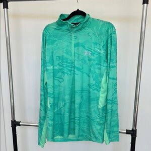 Under Armour Men's Green Half-Zip Shirt